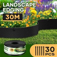 Detailed information about the product 30mx15cm Garden Edging Lawn Border Landscape Edge Flexible DIY Fence Barrier Path Driveway Plant Grass Flower Bed Support Plastic Roll Kit