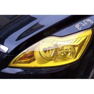 30X100cm Auto Car Light Headlight Taillight Tint Styling Waterproof Sticker Golden Yellow