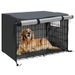31inch dog crate cover in 79*51*53cm black Oxford fabric Waterproof pet cage cover breathable window zipper. Available at Crazy Sales for $29.99