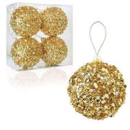 Detailed information about the product 3.2 Inch Christmas Ball Ornaments Set of 4 Shatterproof Christmas Tree Decorations for Christmas Trees Wedding Party Holiday Table Decoration for Small Trees (Gold)