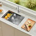 32 Kitchen Sink Undermount Single Bowl Drop-In Basin Stainless Steel Bar. Available at Crazy Sales for $439.96
