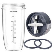 Detailed information about the product 32oz Cup Extractor Blade Rubber Gaskets New Blender Cup Blade Replacement Parts Compatible with NutriBullet 600W 900W Series