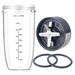32oz Cup Extractor Blade Rubber Gaskets New Blender Cup Blade Replacement Parts Compatible with NutriBullet 600W 900W Series. Available at Crazy Sales for $24.99
