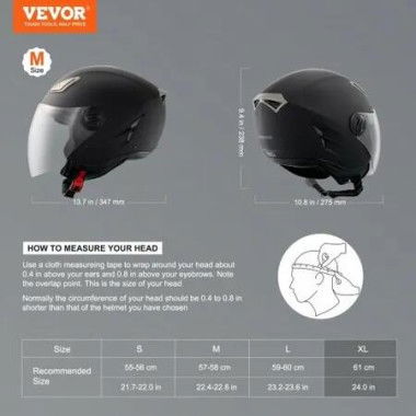 3/4-Face Motorcycle Helmet Motocross Helmet with Bluetooth Communication