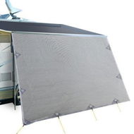 Detailed information about the product 3.4M Caravan Privacy Screens 1.95m Roll Out Awning End Wall Side Sun Shade