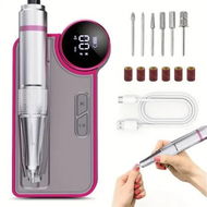 Detailed information about the product 35000RPM Nail Drill Machine Rechargeable Nail File Nails Accessories Gel Nail Polish Sander Professional Tool Manicure Color Grey