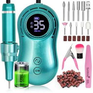 Detailed information about the product 35000RPM Nail Drill Machine Rechargeable Nail File Nails Accessories Gel Nail Polish Sander Professional Tool Manicure Set Color Green