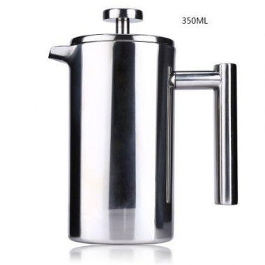 350ML Stainless Steel Insulated Coffee Tea Maker With Filter Double Wall