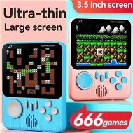 Detailed information about the product 3.5inch High-Defination Retro Handheld Game Console Supports TV 666 Games Color Pink Best Christmas Gifts for Children