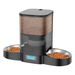 3.5L Automatic Cat Feeder for Two Cats, Cat Food Dispenser with Stainless Steel Bowl, Timed Cat Feeder Programmable 1 to 6 Meals Control. Available at Crazy Sales for $74.95