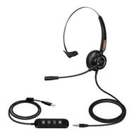 Detailed information about the product 3.5mm audio jack USB port noise reduction business call center microphone headsets Telephone headsets