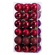 Detailed information about the product 36 Pieces Christmas Ball Ornaments, Christmas Decorations Tree Balls for Tree Ornaments Holiday Wedding Party Decoration Hooks 1.57 Inch (Red)