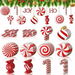 36 Pieces Wooden Candy Cane Ornaments for Christmas Tree Decor, Red Peppermint Lollipop Hanging Decorations for Holiday Home Party. Available at Crazy Sales for $19.95