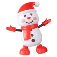 Detailed information about the product 360 Degree Rotating Electric Singing Dancing Snowman Robot Toy