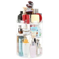 Detailed information about the product 360 Rotating Makeup Perfume Organizer Large Capacity Beauty Organizer Dresser Bedroom Bathroom Countertop