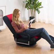 Detailed information about the product 360degree Swivel Floor Gaming Chair Folding Floor Chair with Armrest Adjustable