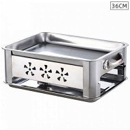 Detailed information about the product 36CM Portable Stainless Steel Outdoor Chafing Dish BBQ Fish Stove Grill Plate