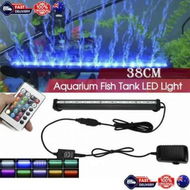 Detailed information about the product 38cm LED Aquarium Lights Submersible Air Bubble RGB Light for Fish Tank Underwater