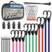 38Pcs Heavy Duty Bungee Cords Assortment,Professional Outdoor Elastic Ropes With Storage Bag,Ball Bungees & Tarp Clips For Roof Rack,Trailer. Available at Crazy Sales for $19.99