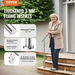 39.4in Handrails for Outdoor Steps 2 Crossbars Staircase for Porch Deck. Available at Crazy Sales for $119.95