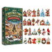 3D 24 Days of Mini Christmas Town Brick Ornament Advent Calendar, 3D Unique Buildable Bricks with Hanging Rope for Trees and Mantels. Available at Crazy Sales for $19.95