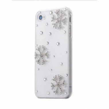 3D Bling Crystal Christmas Snowflake IPhone 5S/5 Diamond Case Cover.