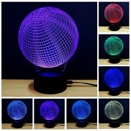 Detailed information about the product 3D Colorful Basketball Model Touch Switch LED Table Lamp
