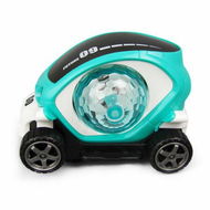 Detailed information about the product 3D Electric Car Toy With Sound And Light Rotating Colorful Golf Cart Col. Blue.