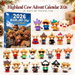3D Highland Cow Advent Calendar 2026, 24 Days with 24 PVC Hanging Ornaments, Christmas Tree Decorations and Gifts for Cow Lovers. Available at Crazy Sales for $19.99