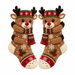 3D Hugging Christmas Socks, Knit Animal Holiday Socks for Women Men, Soft Stretchy Knit with Dimensional Holiday Characters for Lounging Parties. Available at Crazy Sales for $14.95