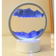 Detailed information about the product 3D Kinetic Sandscape with Lighting - Blue Motion Display for Office and Home DÃ©cor