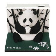 Detailed information about the product 3D Memo Pad Paper Carving Art Panda Notepad with Holder Note Pad DIY Paper Card Crafts 3D Notepad Desk Decoration