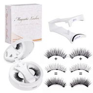 Detailed information about the product 3D Natural Double-Sided Magnetic False Eyelashes Kit Reusable Portable Fake Eyelashes With Eyelash Clipï¼ŒSize CT10-6
