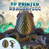 Detailed information about the product 3D Printed Dragon Egg Articulated Crystal Fidget Toys Mystery Laser Printing Easter Birthday Christmas Gift for Autism Children Multicolour Model