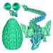 3D Printed Dragon Eggs with Articulated Fly Dragon Inside,Collectible Figurines Fidget Toy Birthday Christmas Gifts for Boys Girls 1 Pack Blue Green. Available at Crazy Sales for $14.95