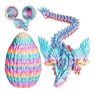 Detailed information about the product 3D Printed Dragon Eggs with Articulated Fly Dragon Inside,Collectible Figurines Fidget Toy Birthday Christmas Gifts for Boys Girls 1 Pack Rainbow