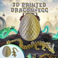 Detailed information about the product 3D Printed Dragon Golden Easter Egg Fun Fidget Toy Surprise Gift Home Office Desk Decor Laser Printing Model for Christmas Birthday Children