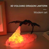 Detailed information about the product 3D Printed LED Dragon Lamps As Night Light For Kids