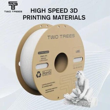 3D Printer PLA Filament Pro 1.75mm Hyper High Speed Flexible 1kg Cardboard Spool Printing Materials Bundle for FDM Printers White