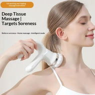 Detailed information about the product 3D Rotating Body Massager Full Body Back Waist Muscle Relaxation Percussion Massager Shoulder Neck Christmas Gift COL White