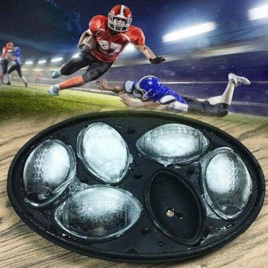 3D Rugby Rule Football Ice Mold Cubes