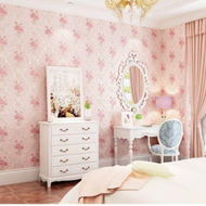 Detailed information about the product 3D Self-Adhesive Floral Pattern Non-Woven Wallpaper 53CMX5M Light Pink