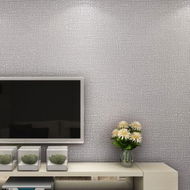 Detailed information about the product 3D Self Adhesive Non-Woven Wall Paper 53CMX5M Silver Grey