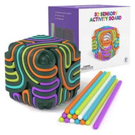 Detailed information about the product 3D Sensory Activity Board, Silicone Fidget Cube Toy for Stress Relief, Calming, Focus, ADHD and Autism for Men Women Kids Age 3 and Up, Green