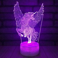 Detailed information about the product 3D Unicorn LED Illusions Night Light Table Stand Lamp Remote Touch Control Colour Changing