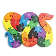 Detailed information about the product 3D Wooden Winding Animals Cognition Jigsaw Puzzle Toy