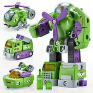 Detailed information about the product 3+in-1 Take Apart Robot Kids Toys 3-5-7 STEM Toys Transformer Toys Building Construction for 5+ Year Old Boys Gift