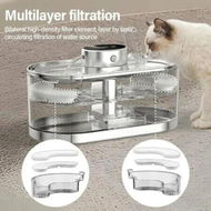 Detailed information about the product 3L Wireless Automatic Cat Water Fountain Battery Operated with 2 Spout Rechargeable Dog Water Bowl Dispenser Indoor with Motion Sensor