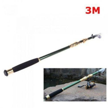 3M 9.84ft Portable Telescope Fishing Rod Travel Spinning Fishing Pole.