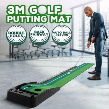 3M Golf Putting Mat Indoor Putting Greens Training Mat Trainer With Auto Ball Return